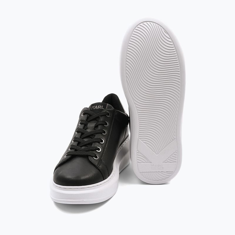 KARL LAGERFELD Damen Schuhe Kapri Maison schwarzes Leder m/Silber 3