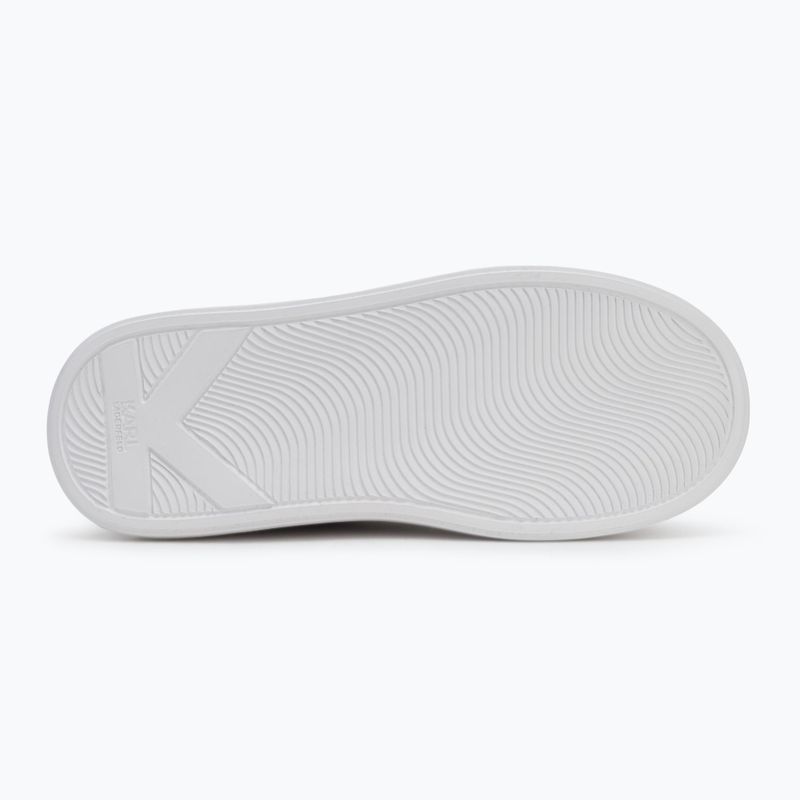 KARL LAGERFELD Damen Schuhe Kapri Maison weißes Leder m/Gold 4