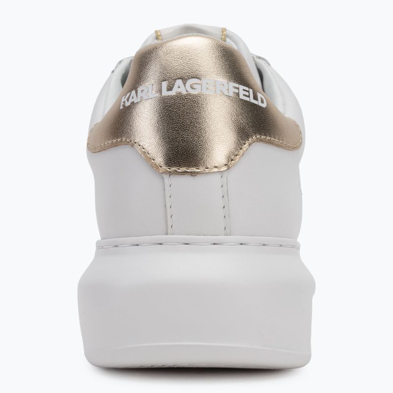 KARL LAGERFELD Damen Schuhe Kapri Maison weißes Leder m/Gold 6