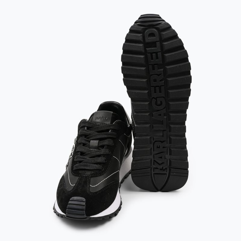 KARL LAGERFELD Damen Schuhe Kairo Kl Sidetrim schwarz Leder/Textille 5