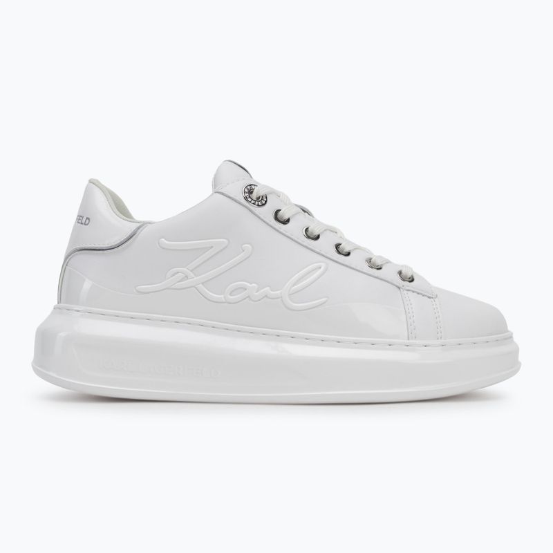 Damenschuhe KARL LAGERFELD Kapri Signia Shine weißes Leder/mono 2