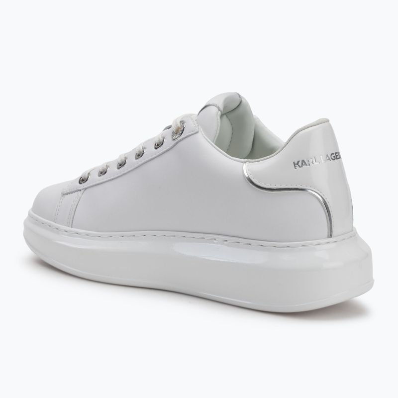 Damenschuhe KARL LAGERFELD Kapri Signia Shine weißes Leder/mono 3