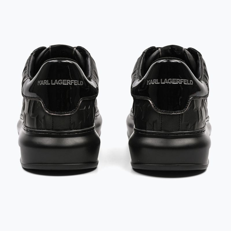 KARL LAGERFELD Herren Kapri Monogram Emboss schwarz Leder/Mono Schuhe 2