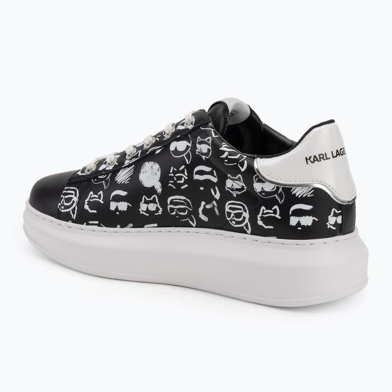Schuhe Damen KARL LAGERFELD Kapri Twin Nft Graffiti black/white leather 3