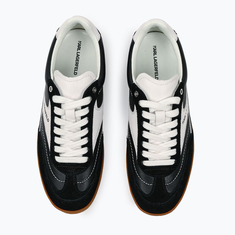 KARL LAGERFELD Damen Schuhe Kandidat schwarz Leder/Suede/weiss 5