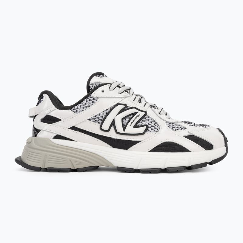 KARL LAGERFELD Damen Schuhe Orion Sidetrim schwarz Leder/Textil m/weiß 2