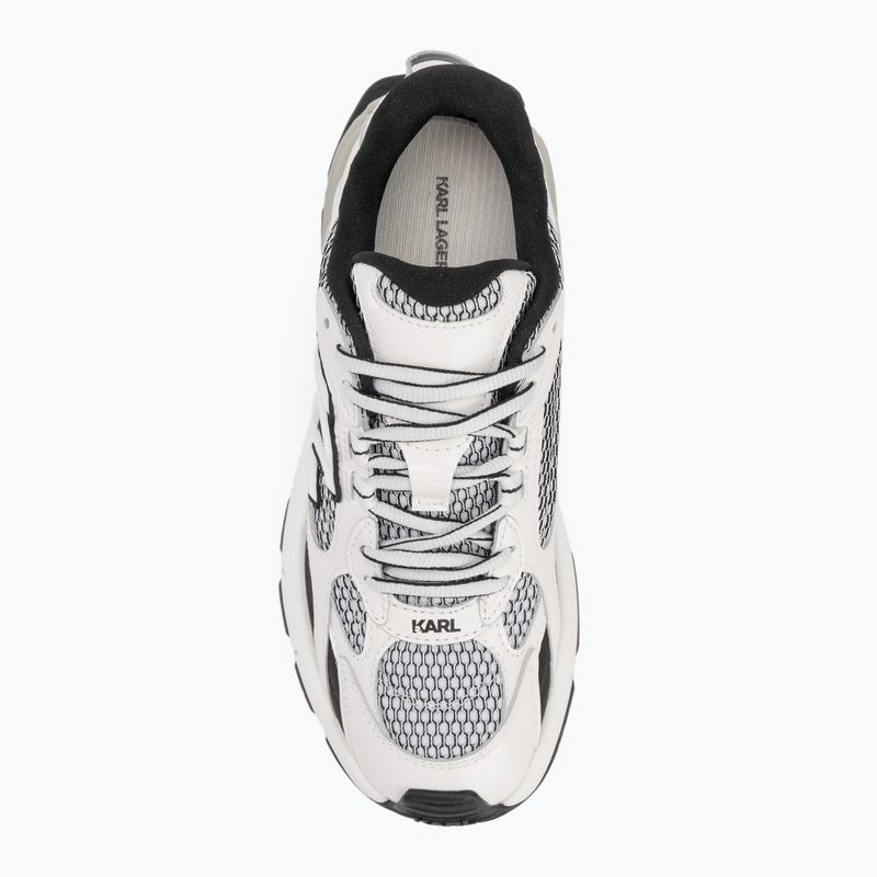 KARL LAGERFELD Damen Schuhe Orion Sidetrim schwarz Leder/Textil m/weiß 5