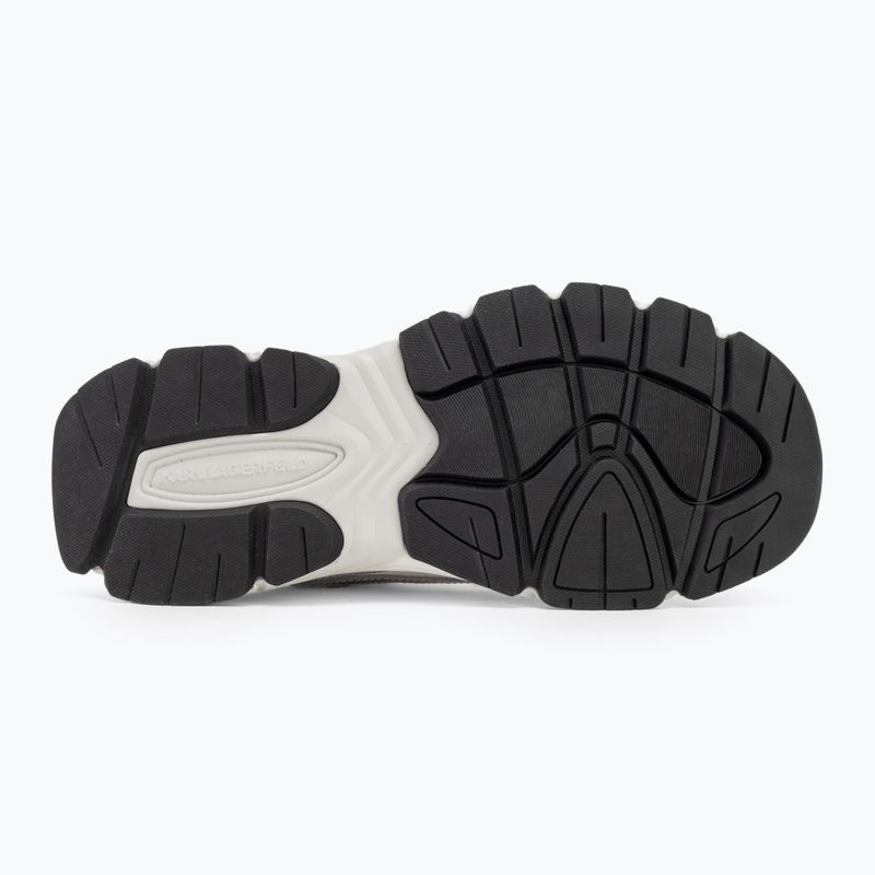 KARL LAGERFELD Damen Schuhe Orion Sidetrim weißes Leder/Textil m/Silber 4