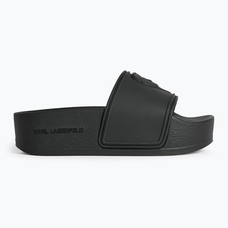 Damen Flip-Flops KARL LAGERFELD Kondo Maxi Nft Relief schwarz Gummi