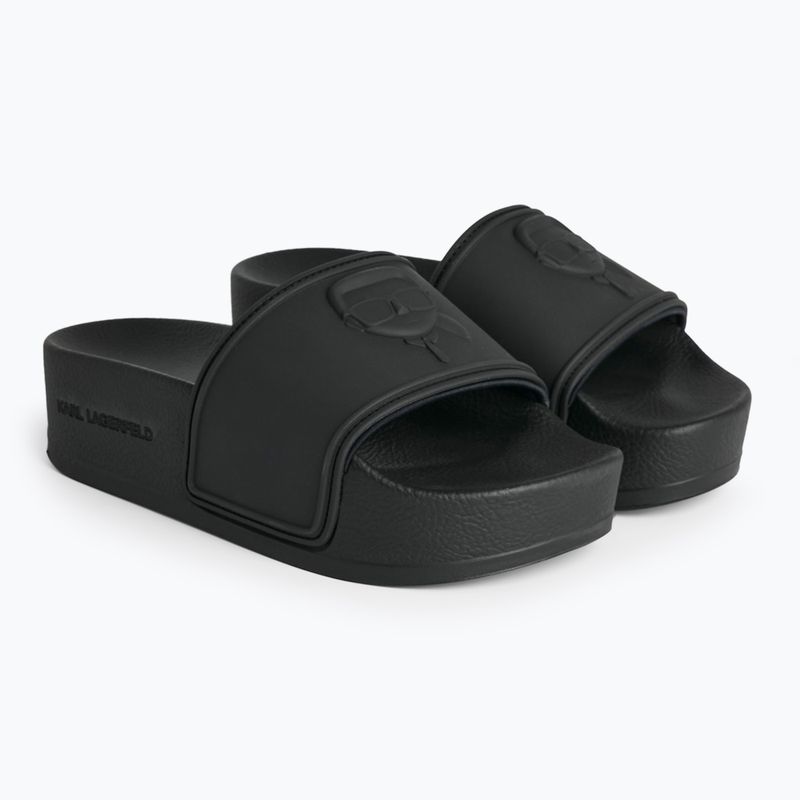 Damen Flip-Flops KARL LAGERFELD Kondo Maxi Nft Relief schwarz Gummi 2