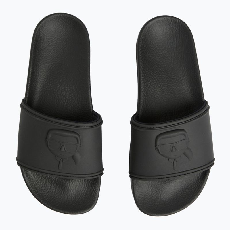 Damen Flip-Flops KARL LAGERFELD Kondo Maxi Nft Relief schwarz Gummi 4