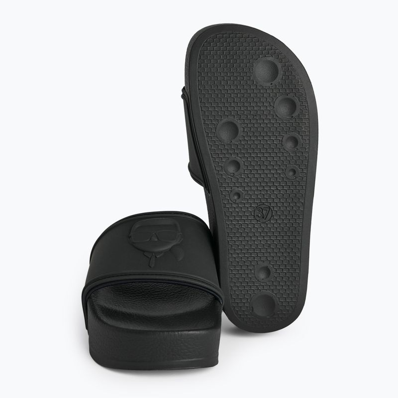 Damen Flip-Flops KARL LAGERFELD Kondo Maxi Nft Relief schwarz Gummi 5