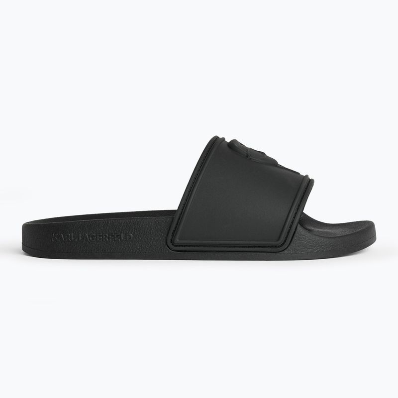 KARL LAGERFELD Damen Flip-Flops Kondo 2.0 NFT Relief schwarz Gummi 8