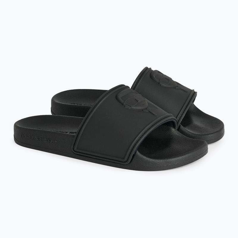 KARL LAGERFELD Damen Flip-Flops Kondo 2.0 NFT Relief schwarz Gummi 9