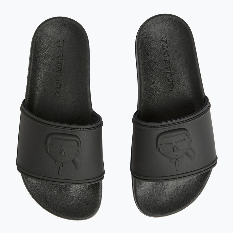 KARL LAGERFELD Damen Flip-Flops Kondo 2.0 NFT Relief schwarz Gummi 11