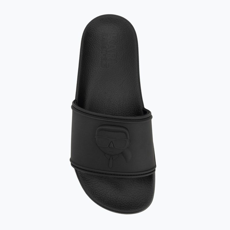 KARL LAGERFELD Damen Flip-Flops Kondo 2.0 NFT Relief schwarz Gummi 5
