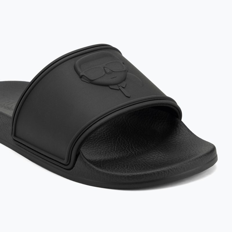 KARL LAGERFELD Damen Flip-Flops Kondo 2.0 NFT Relief schwarz Gummi 7