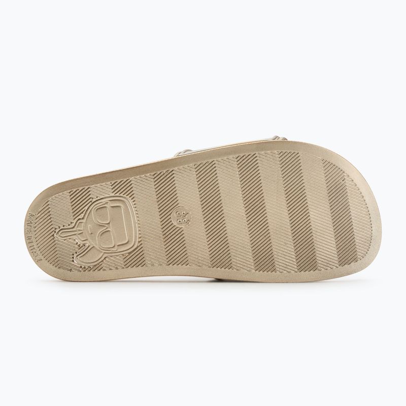 KARL LAGERFELD Damen Flip-Flops Kondo 2.0 NFT Relief gold Gummi 4
