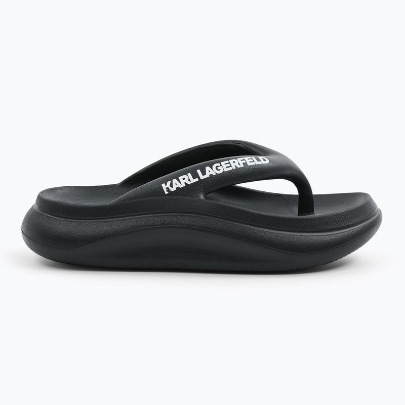 Damen KARL LAGERFELD Skoona II Hotel Thong schwarz Gummi Flip Flops