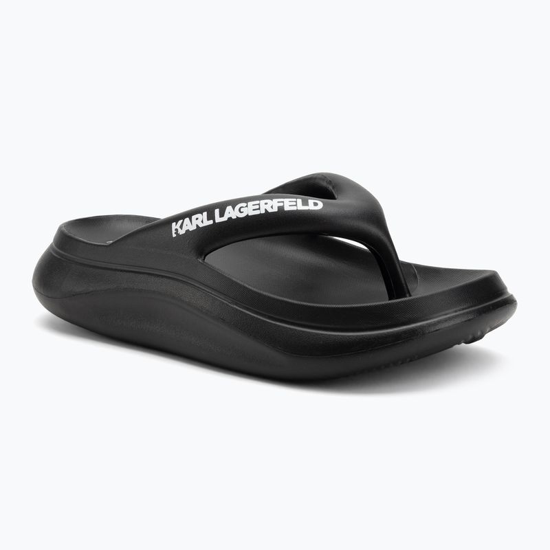 Damen KARL LAGERFELD Skoona II Hotel Thong schwarz Gummi Flip Flops