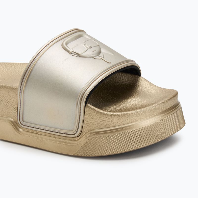 KARL LAGERFELD Damen Flip-Flops Condominium Nft Relief gold Gummi 7