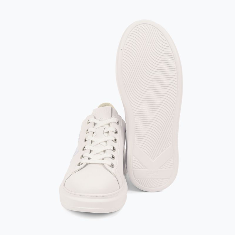 KARL LAGERFELD Damen Kapri Cornelly Signia Stitch weiß Leder/Mono Schuhe 3