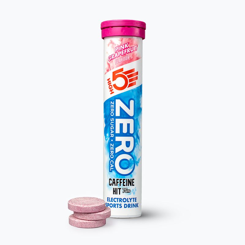 Elektrolyte HIGH5 ZERO Caffeine Hit pink grapefruit