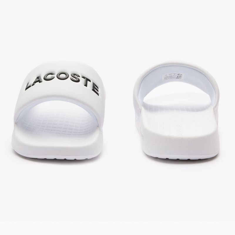 Slides Schlappen  Damen Lacoste 47CFA0032 white/black 10