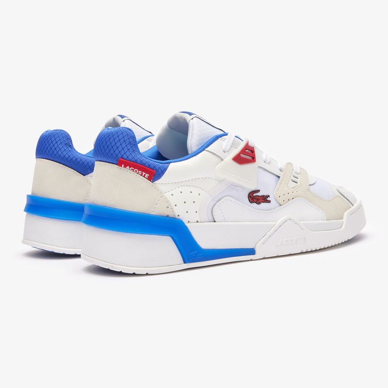 Lacoste Herrenschuhe 47SMA0095 weiß / rot / blau 3