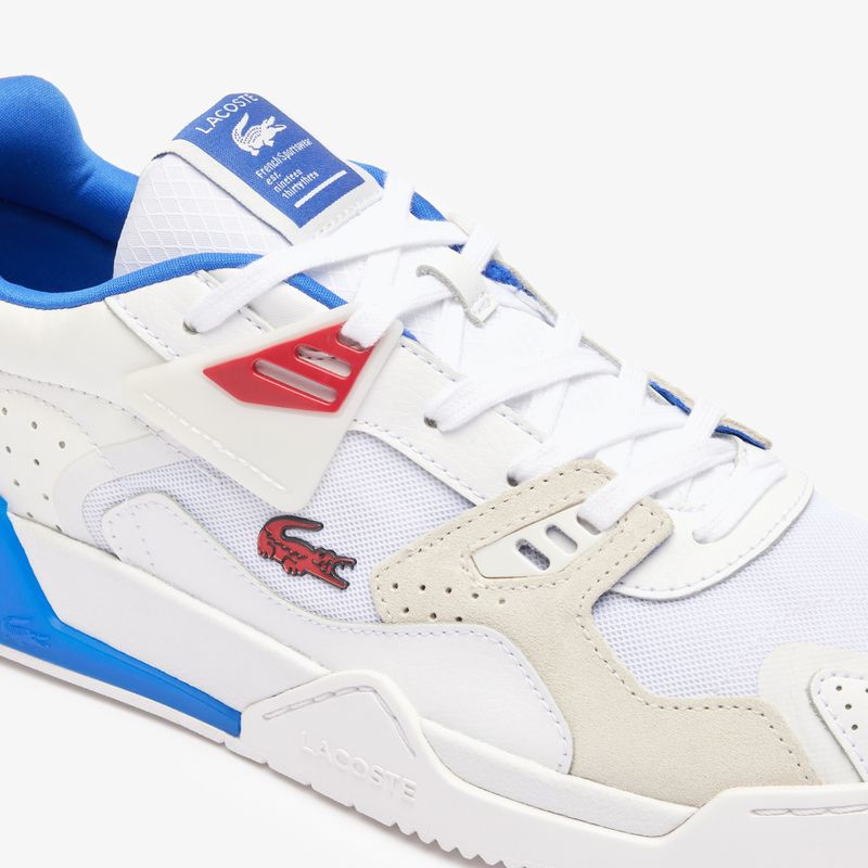 Lacoste Herrenschuhe 47SMA0095 weiß / rot / blau 6