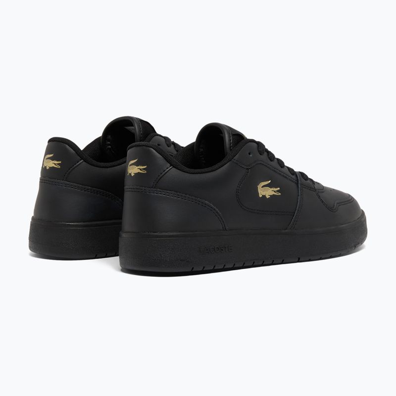Damen-Schuhe Lacoste Court Ace Leather black/gold 3