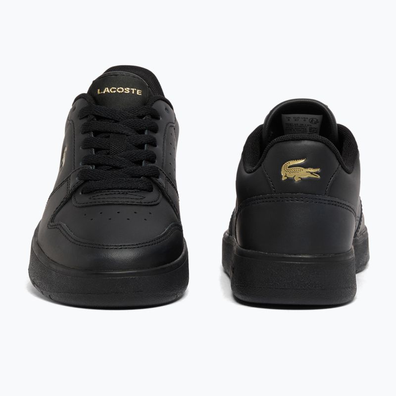 Damen-Schuhe Lacoste Court Ace Leather black/gold 4