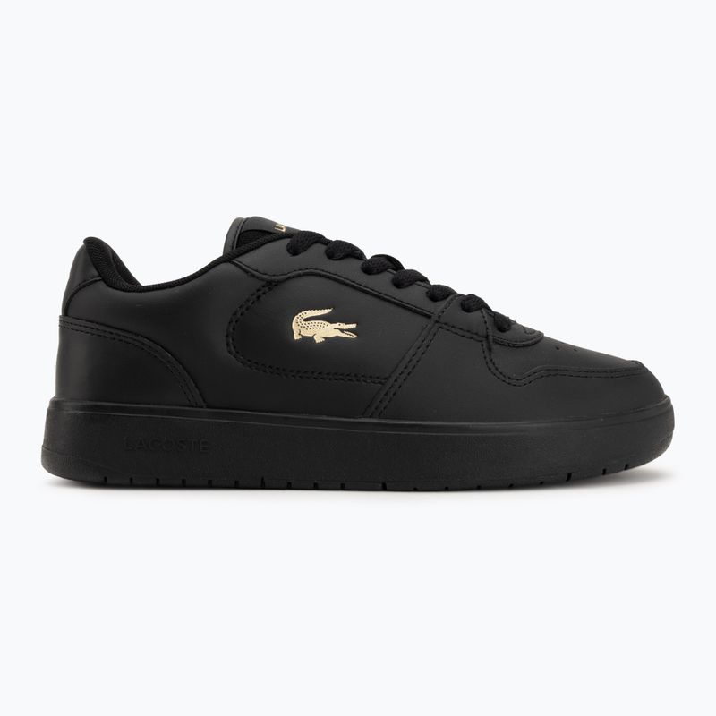 Damen-Schuhe Lacoste Court Ace Leather black/gold 2