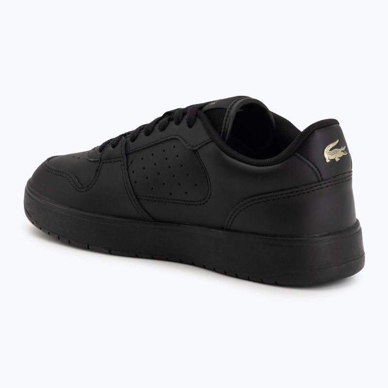 Damen-Schuhe Lacoste Court Ace Leather black/gold 3