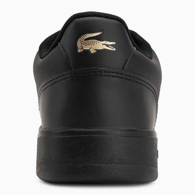 Damen-Schuhe Lacoste Court Ace Leather black/gold 6