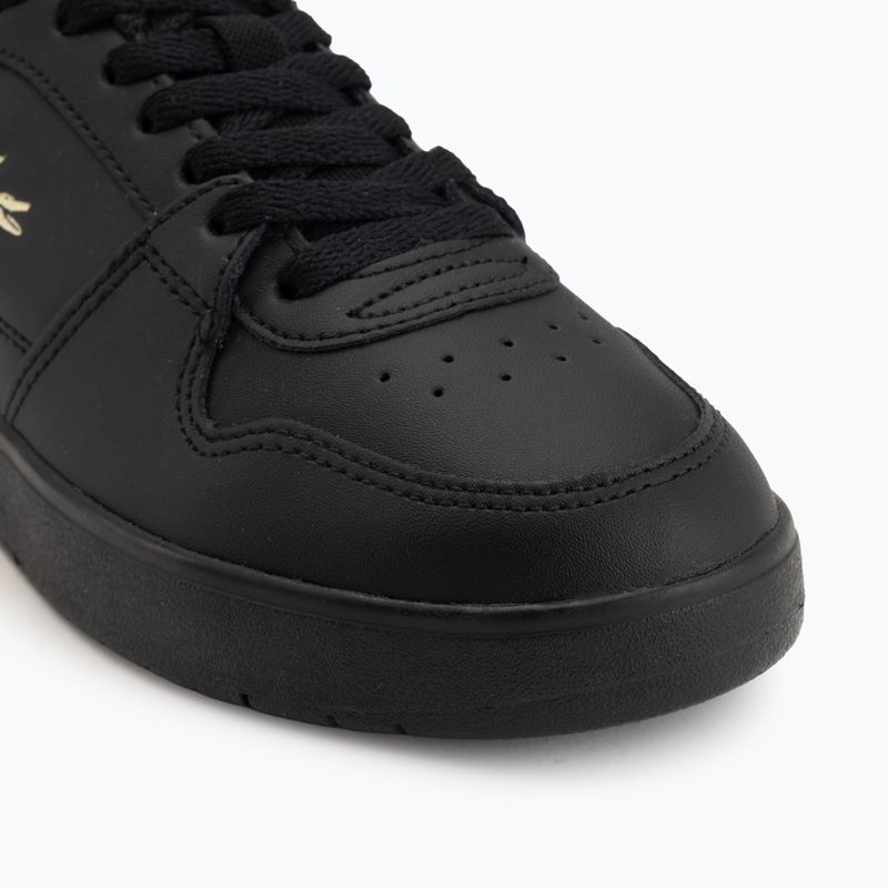 Damen-Schuhe Lacoste Court Ace Leather black/gold 7