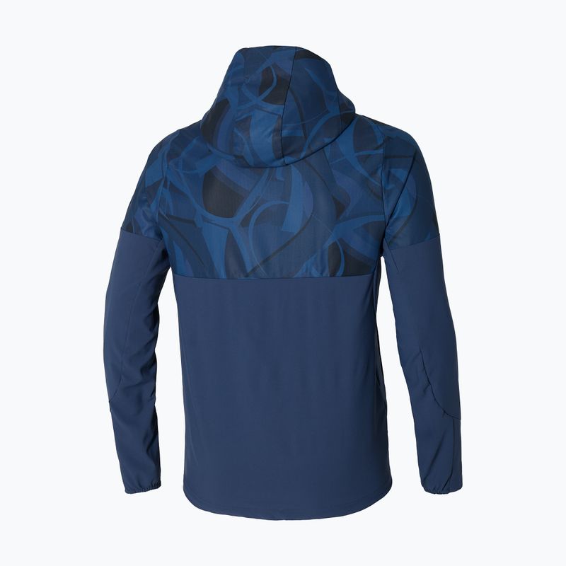 Mizuno Paris Athlete Kapuzenjacke für Männer pageant blau 2