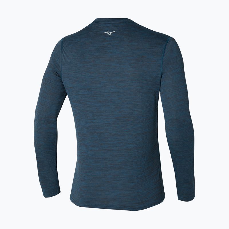 Herren Mizuno Impulse Core Tee blau Flügel teal Longsleeve 2