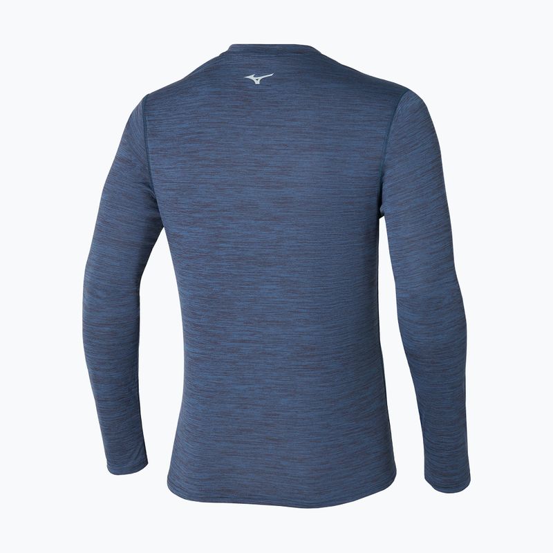 Herren Mizuno Impulse Core Half Zip Kombi blau laufen Longsleeve 2