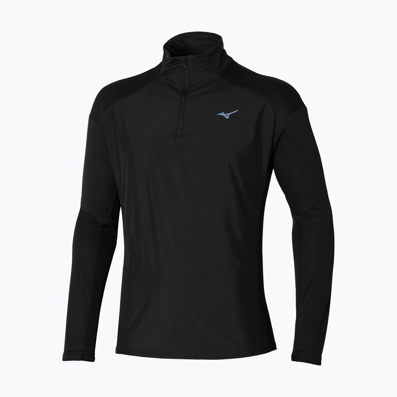 Mizuno Hybrid LS Tee Herren-Langarm-Laufshirt schwarz