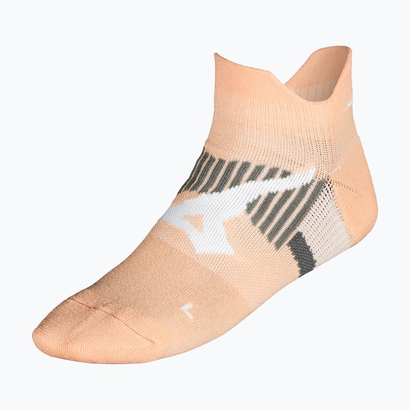 Mizuno DryLite Race Mid apricot Eis Socken