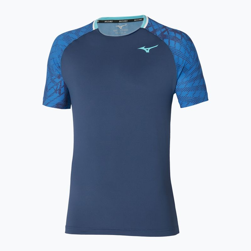 Herren-Tennisshirt Mizuno Mugen Shadow Tee Kombi blau