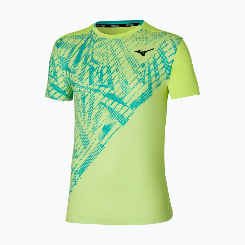 Herren-Tennisshirt Mizuno Mugen Shadow Graphic Tee neo lime