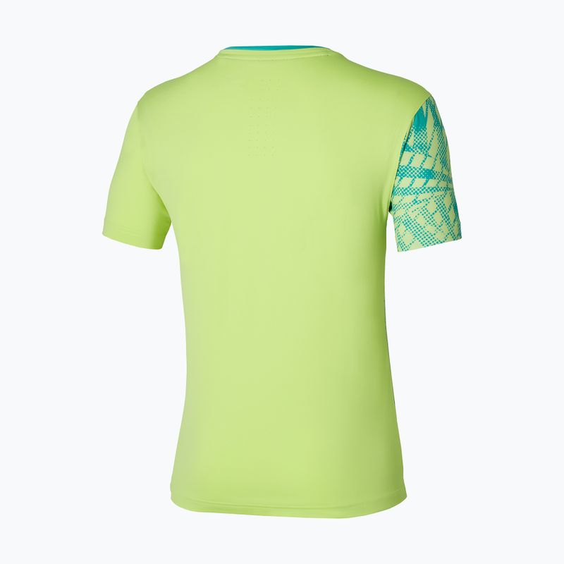 Herren-Tennisshirt Mizuno Mugen Shadow Graphic Tee neo lime 2