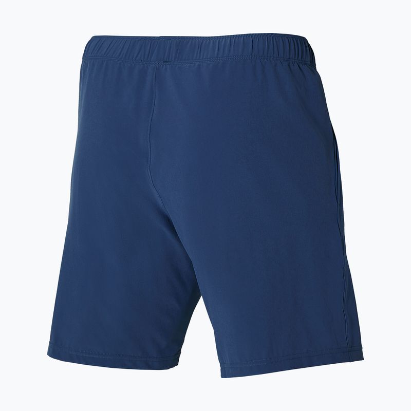 Herren Tennisshorts Mizuno 8 in Flex Short estate blau 2