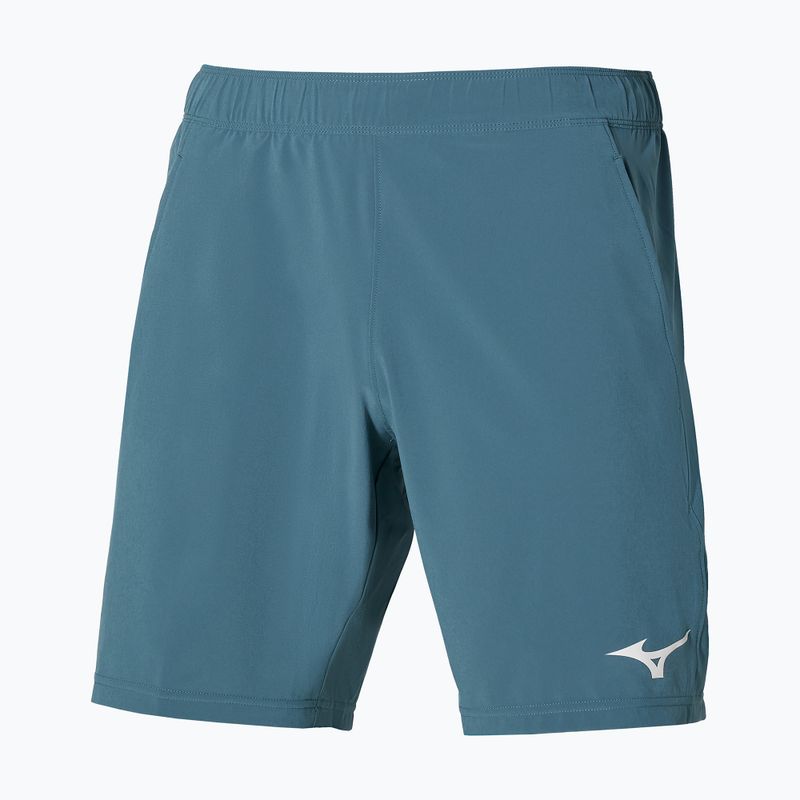 Herren Tennisshorts Mizuno 8 in Flex Short blau mirage