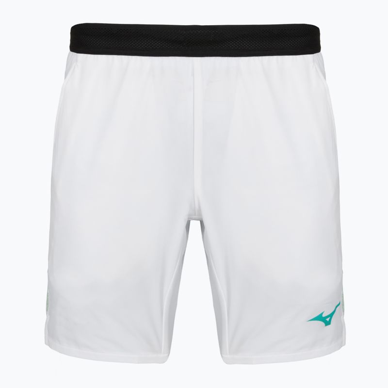Herren Tennisshorts Mizuno Mugen 8 In Amplify weiß