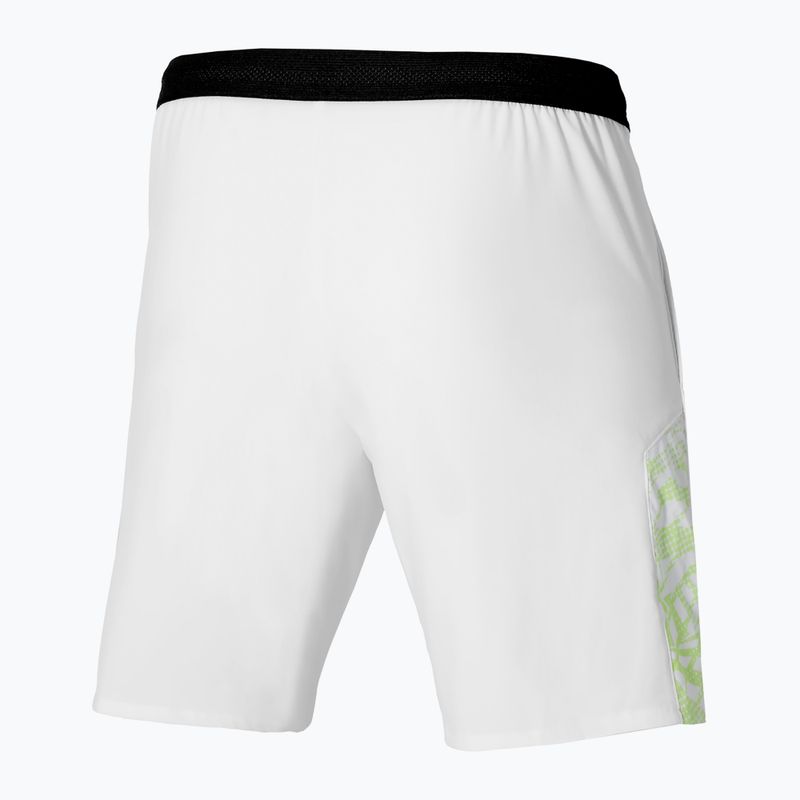 Herren Tennisshorts Mizuno Mugen 8 In Amplify weiß 2