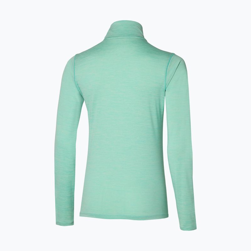 Damen Laufshirt Mizuno Impulse Core Half Zip staubig jade 2