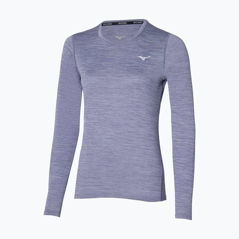 Lauf Longsleeve Damen Mizuno Impulse Core Tee cadet